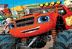 PUZZLE CU BLAZE AND THE MONSTER MACHINES